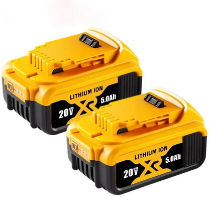 For DeWalt 18V/20V Max XR 5.0Ah DCB205 Lithium-Ion Battery Replacement (Twin Pack)