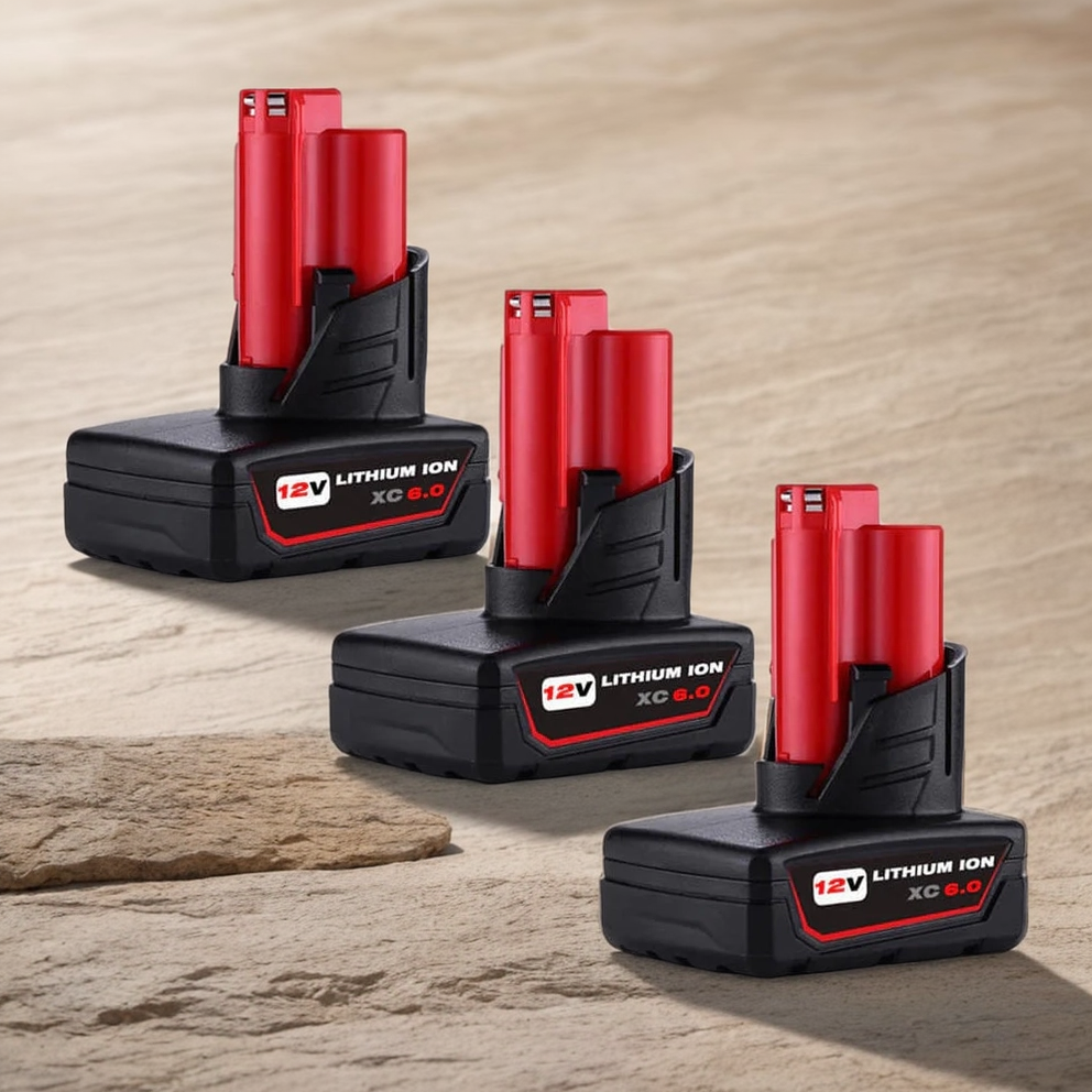 For Milwaukee M 12 Battery 6Ah Replacement | M 12B6 Batteries 3 Pack